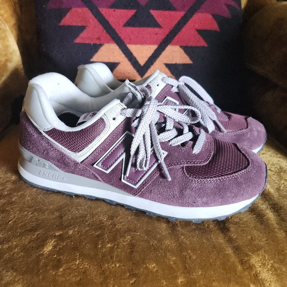 New Balance Purple Sneakers Suede Lifestyle Design